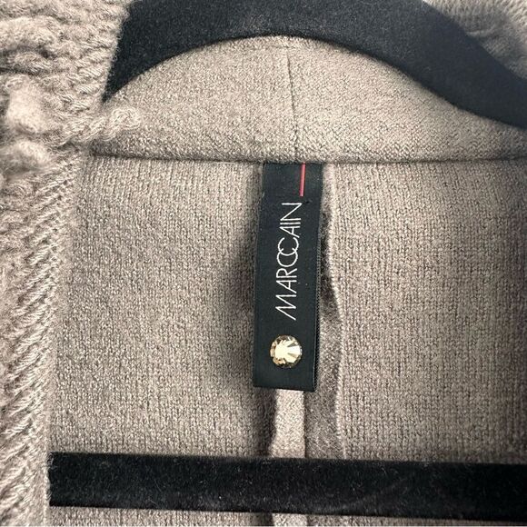 Marc Cain 100% Wool Fringe Collar Blazer Sz 14 - Picture 14 of 15